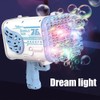 Bubble Blower 76 Holes Large Electric Bubble Shooting Toy with