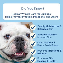 PUMBLER Dog Wrinkle Cream & Skin Soother - Moisturizing Paste for Wrinkles, Paws & Tail Pockets - Anti-Itch, Hot Spot & Irritation Relief - for Bulldogs & All Breeds, 3 oz (85g) -Spatula Included