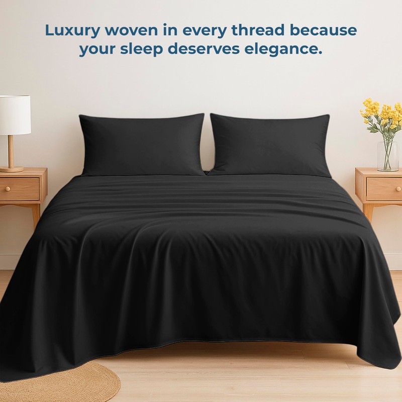 Royale Linens 100% Organic Cotton Flat Sheet Only