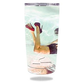 MightySkins Skin Compatible with Ozark Trail 20 oz Tumbler (2016) - Red Heels | Protective, Durable, and Unique Vinyl Decal wrap Cover | Easy to Apply, Remove, and Change Styles | Made in The USA