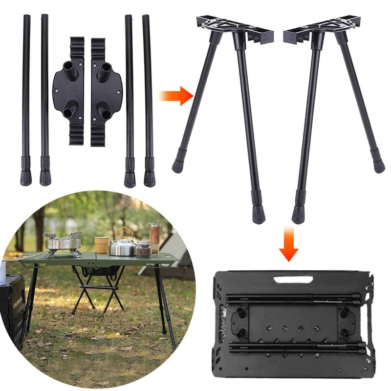 Aramox Folding Table Legs Aluminum Alloy Furniture Legs Replacement for