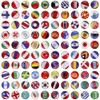 100 pieces creative decorative drawing pins, flag drawing pins, creative