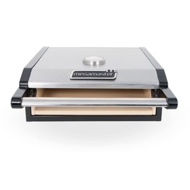 Megamaster Portable Pizza Kit - Stainless Steel Ceramic Pizza Oven & Grill Top for Camping