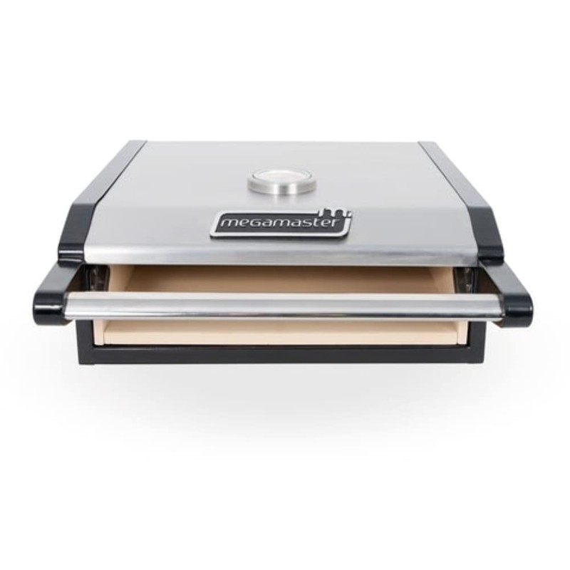 Megamaster Portable Pizza Kit - Stainless Steel Ceramic Pizza Oven