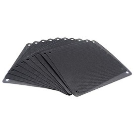 Filtro HFEIX para ventilador de computadora de 140 mm, filtro de polvo de 5,51 x 5,51 pulgadas (largo x ancho), color negro, paquete de 10, Negro, 120x120mm