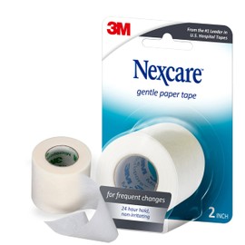 Nexcare Nexcare Gentle Paper Tape, Medical Paper Tape, Secures Dressings and Lifts Away Gently - 2 In x 10 Yds, 1 Roll of Tape
