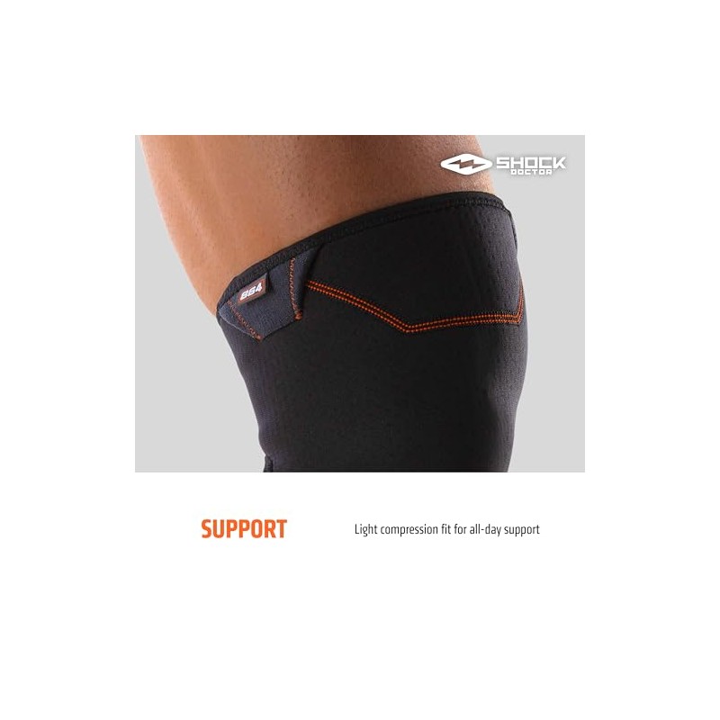 Shock Doctor Funda de compresión para Rodilla con cobertor de