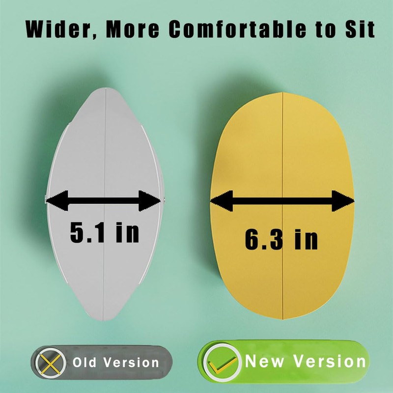Foldable Portable Stool, Lightweight Collapsable Ultralight Folding Potty Chair for