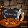 Mythrojan Viking Pizza Axe Handmade Stainless Steel Cutting Tool Damascus