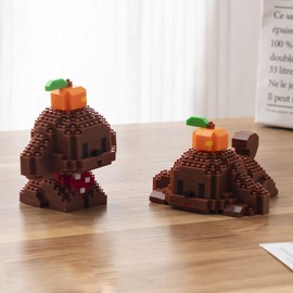 ALITTDRE Micro Mini Building Blocks Dog Pets Cute Animal Model Set Building Pet Toys Bricks Gifts for Kid and Adult (Brown Poodle)