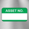 Asset Number Quality Control Labels- 50 Stickers 38mm x 22mm