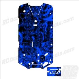 Arrma 1/10 GRANITE 4WD V3 MEGA 550 Chassis Protector Grafitti Blue #ARA4202V3