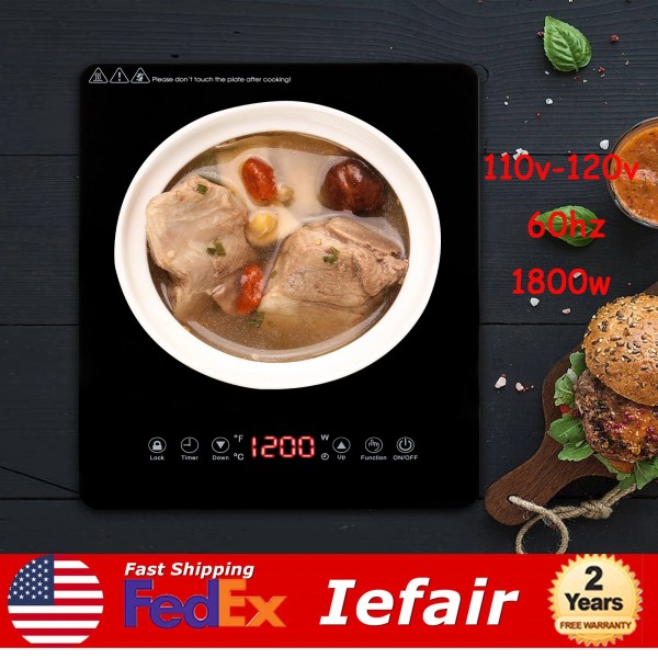 Unbranded Portable Induction Cooktop 1800W Burner Cooker Hot Pot Stove