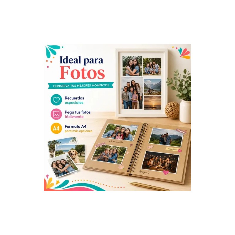 50 Hojas De Papel Fotográfico Autoadhesivo A4, 135g, Blanco