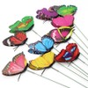 ULTNICE Pack of 10 Butterfly Flower Stakes Garden Decoration