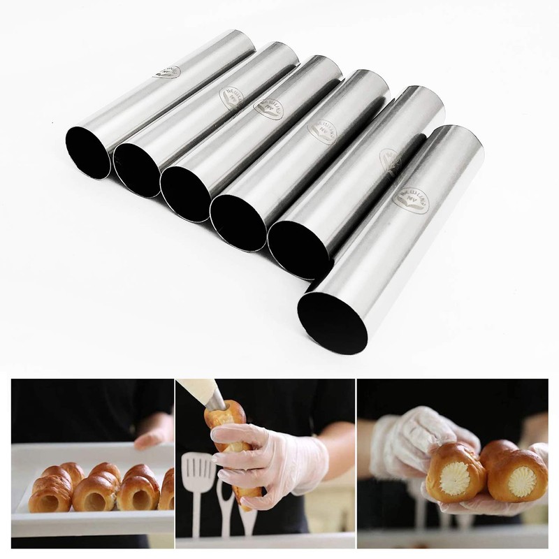 NewlineNY Stainless Steel 10 Pcs FROMAGE POURERS TUBES SET, 6