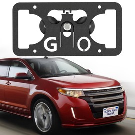 No Drill Front License Plate Bracket Mount Kit Compatible with Ford Mustang 2015-2023 | Installs in Seconds，Front Bumper License Plate Mounting Kit