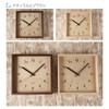 KATOMOKU muku square clock km-38B Wood Walnut Wall Clock Continuous