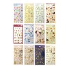 Transparent Sticker Large Foil Stamping [Birthday] Sticker Gold Foil Notebook