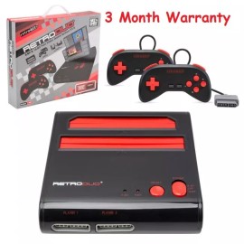 Retro-Bit Retro Duo Console SNES & NES Dual 2in1 System -Red/Black -2 Controllers "New"