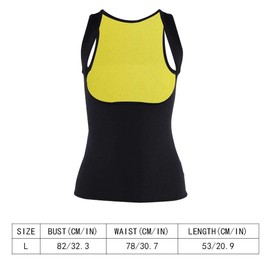 VGEBY Chaleco para Sudar, Mujeres Calientes Sauna Adelgazante Chaleco Deportivo Entrenador de Cintura Pérdida de Peso Fajas(L) Ropa De Yoga/Fitness Ropa De Yoga/Fitness Chaleco Sauna Para Mujer