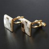 Kamakura Cuff Workshop Gold Two-Tone Cufflinks sc018, gold