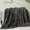 NEWCOSPLAY Super Soft Throw Blanket Grey Premium Silky Flannel Fleece
