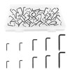 UFURMATE Screw in Hooks, 120Pcs 5 Sizes L Shaped Hooks