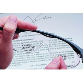 Calabria Hydrotac OPTX 20/20 Stick On BiFocal Reading Lenses +1.50 Mens Womens Magnifying Bi-Focal Reusable Reader Adhesive Stickers