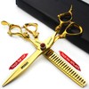 Gold 6/78/9 Inch Professional Haircut Scissors, Multifunctional Haircut Scissors Set