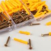 HuangXinyu 180 Pcs M6 M8 Wall Plugs and Screws(90 x
