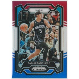 2023-24 Panini Prizm Red White Blue Prizm Paolo Banchero Magic Card #100 (J2GO)