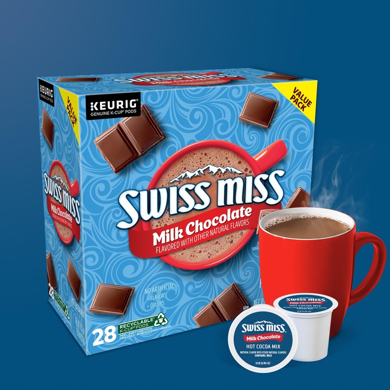 Swiss Miss Milk Chocolate Hot Cocoa Keurig Single-Serve K Cup