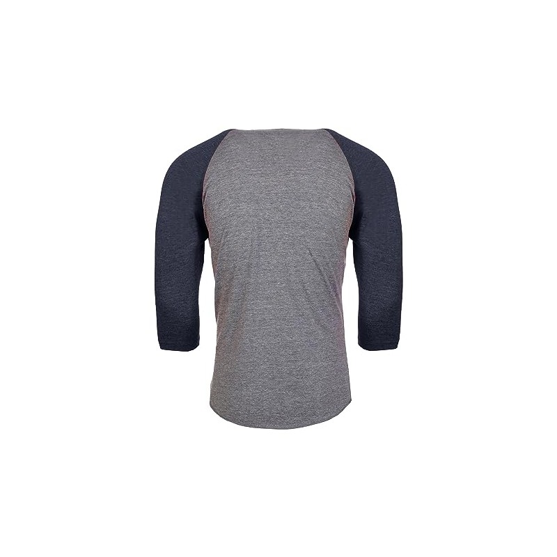 Next Level Unisex Tri-Blend 3/4 Sleeve Raglan-Vintage Navy/Premium Heather-Med