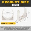 Chunful 50 Pack 1-1/2" U-Shaped PVC Pipe Holder Clamps Clips