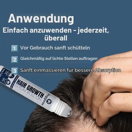 Rosemary Oil Hair Roll On Scalp Serum Redensyl Care for Men Hair Serum Type with 3% Rosemary & 3% Redensyl 30 ml
