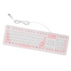 Foldable Silicone Keyboard 106 Keys Waterproof Dustproof Foldable USB Wired