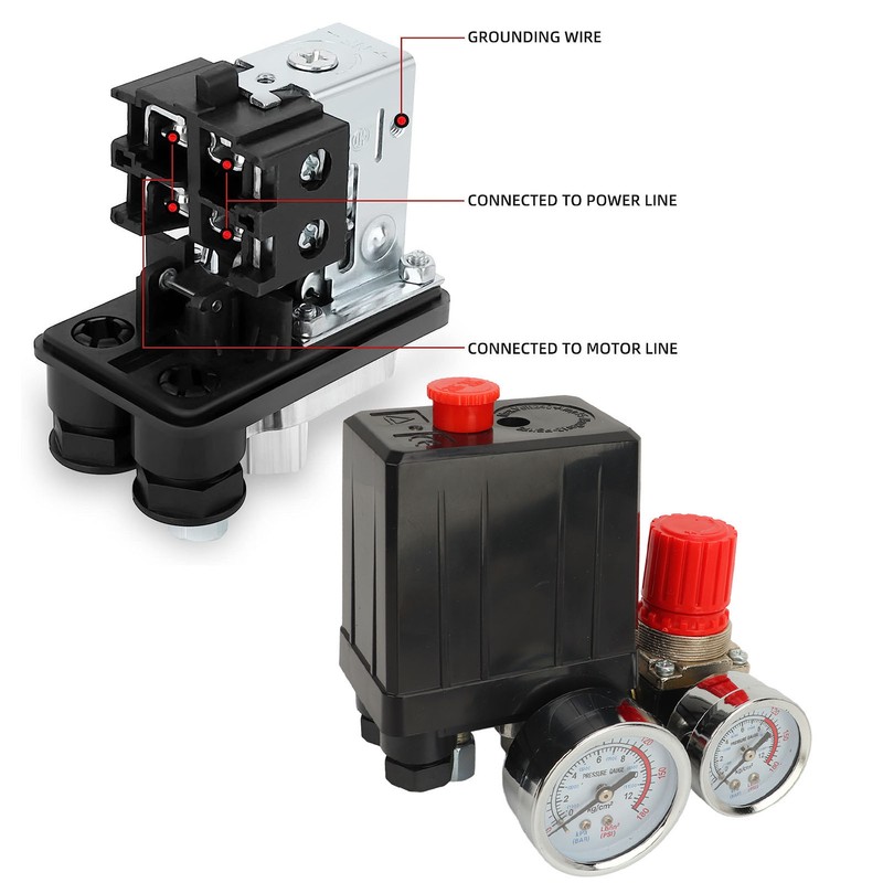 Air Compressor Pressure Switch Precise Valve Control Pressure Regulator with