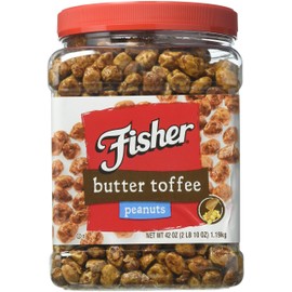 Fisher Butter Toffee Peanuts - 42 Oz. Cannister