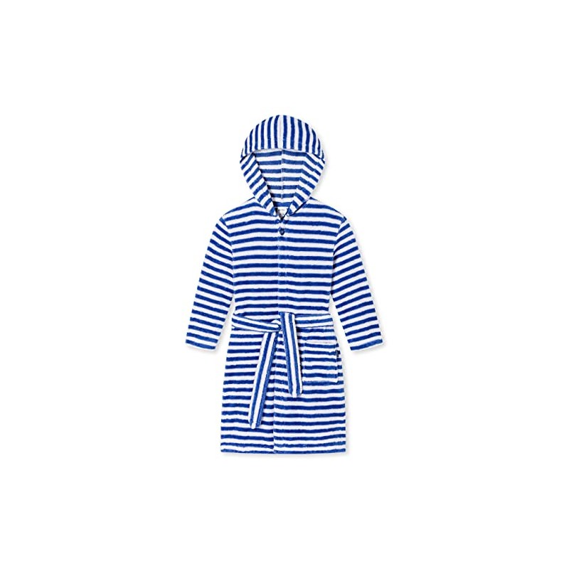 Schiesser Boys Bathrobe Bathrobe, Dark blue stripes