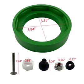 HJSIUTV Toilet Tank to Bowl Coupling Kit Compatible for American Standard Champion 4 Toilet Parts AS738756-0070A 3" Toilet Tank Gasket for Most 3 Inch Flush Valve Opening Tanks (2Pack)