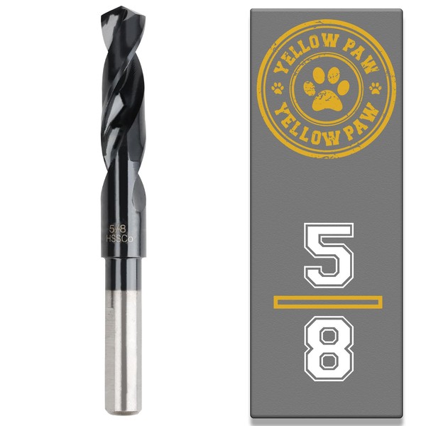 Yellow Paw 5/8 Inch Drill Bit for Metal - Industrial