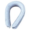 Crosby Heavy Wire Rope Thimble, 3/8 in, Steel Galvanized Steel