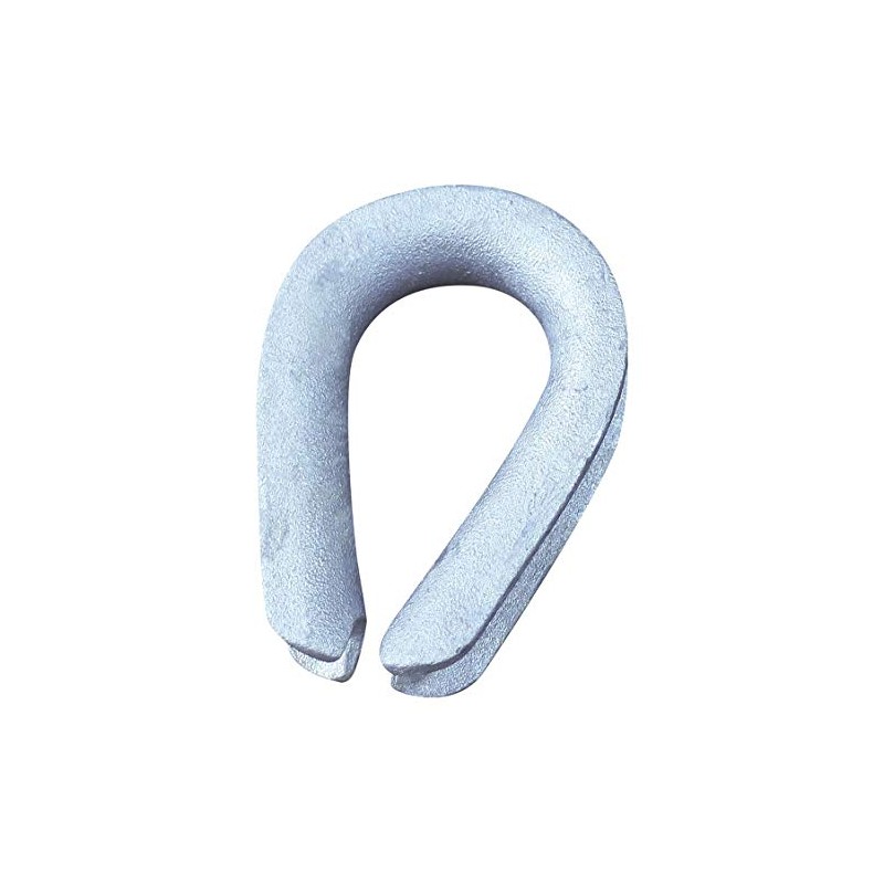 Crosby Heavy Wire Rope Thimble, 3/8 in, Steel Galvanized Steel