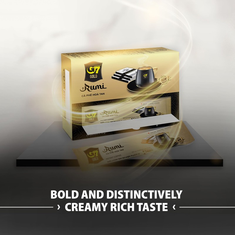 TRUNG NGUYEN G7 Gold Rumi Instant Coffee Single Served Sticks