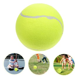 Gatuida 1pc Inflatable Rubber Tennis Ball Flannel Surface for Outdoor Sports Durable and Flexible Inflatable for Boys for Tennis Practice