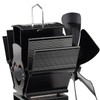 Stove Fan 6 Blade Mini Fireplace Fan Heat Powered Wood