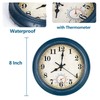 Wall Clock Battery Operated Silent Small Rustic Wall Clocks for