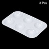 PATIKIL 6 Well Paint Tray Palette 3pcs Rectangle Plastic Painting