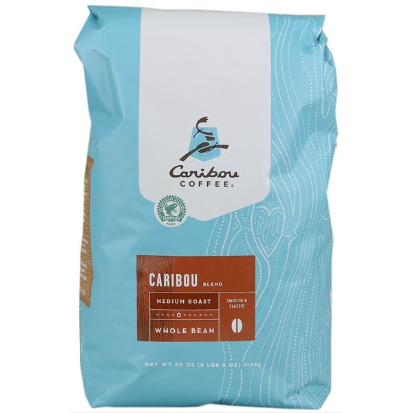 Caribou Whole Bean Coffee 40 oz. Bag (Blend Medium Roast)
